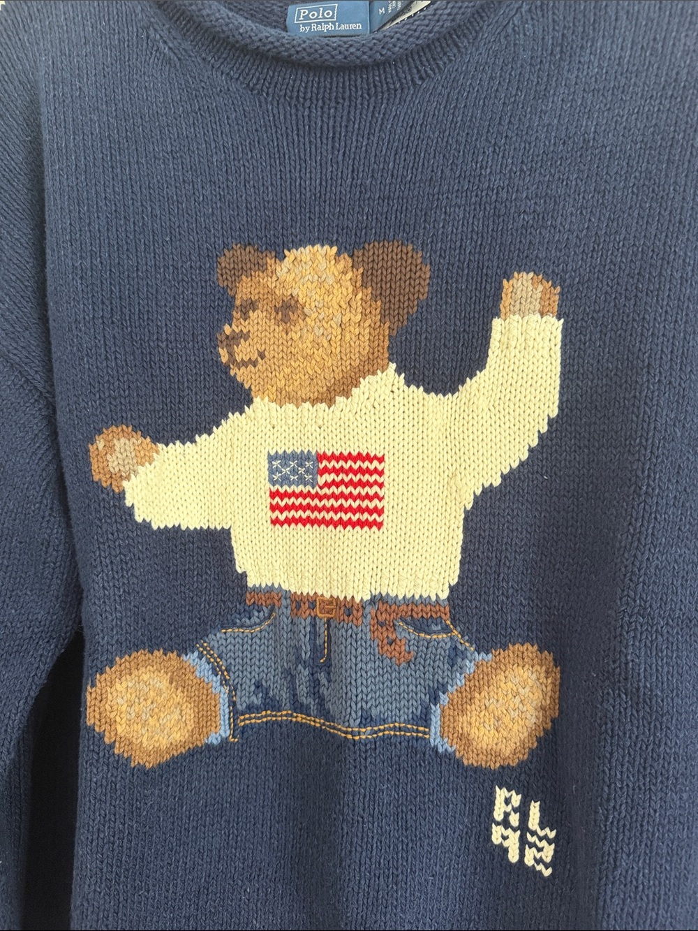 Exclusive’92 Polo by Ralph Lauren sitting bear Sweater - Picture 8 of 9